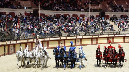 Un spectacle équestre du Puy du Fou, aux Herbiers (Vendée), le 28 avril 2013. (MAXPPP)