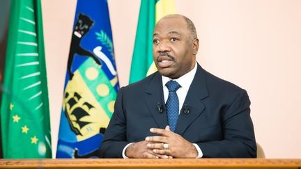 Le président gabonais, Ali Bongo, présente son message de nouvel An à ses compatriotes le 31 décembre 2018 depuis Rabat au Maroc (Capture d'écran/Vidéo présidence gabonaise)