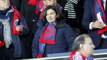 La maire de Paris Anne Hidalgo dans les tribunes du Parc des Princes en mars 2018. (LP/OLIVIER ARANDEL / MAXPPP)