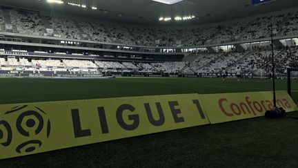 Le stade Matmut Atlantique de Bordeaux lors d'une rencontre de Ligue 1. (CAMILLE HUPPENOIRE / RADIOFRANCE)