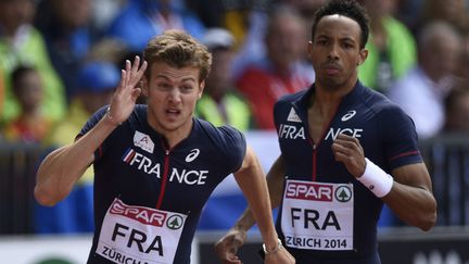 Christophe Lemaitre lors du 4x100m.