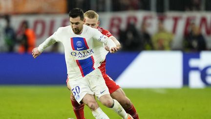 Lionel Messi et les Parisiens se sont inclinés face au Bayern Munch, en huitièmes de finale de la Ligue des champions, le 8 mars 2023. (JOSE BRETON / NURPHOTO)