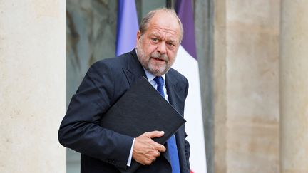 Le ministre de la Justice Eric Dupond-Moretti à l'Elysée, le 7 septembre 2022. (LUDOVIC MARIN / AFP)