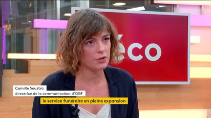 Invitée de Jean-Paul Chapel dans ":l'éco", Camille Soustra porte-parole d'OGF, fait le point sur les tendances et le marché du funéraire en France.