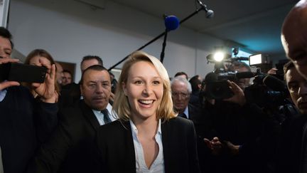 La d&eacute;put&eacute;e FN du Vaucluse, Marion Mar&eacute;chal-Le Pen, le 22 mars 2015, &agrave; Carpentras (Vaucluse). (BERTRAND LANGLOIS / AFP)