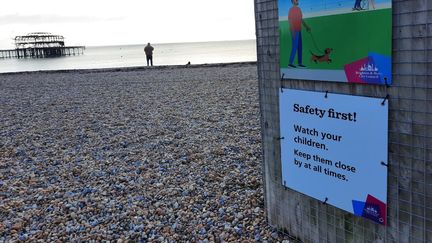 La plage de Brighton (Royaume-Uni), janvier 2023 (RICHARD PLACE / RADIO FRANCE)