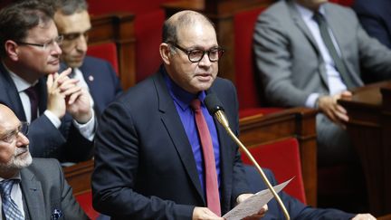 David Lorion, député de la Réunion, à l'Assemblée nationale le 22 octobre 2019.&nbsp; (S?BASTIEN MUYLAERT / MAXPPP)