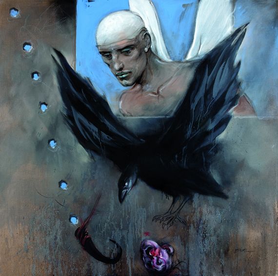 Peinture d'Enki Bilal et Vladimir Velikovitch. (ENKI BILAL, VLADIMIR VELIKOVITCH)