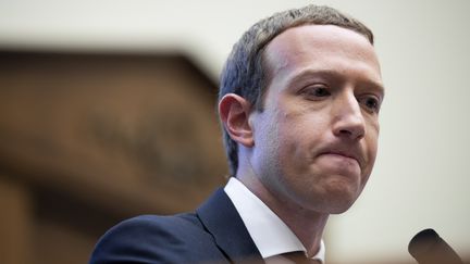 Le fondateur de Facebook, Mark Zuckerber, le 23 octobre 2019 lors de son audition par les parlementaires américains à Washington. (MAXPPP)