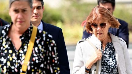 Gisèle Pélicot kommt am 17. September 2024 in Avignon (Vaucluse) an. (CHRISTOPHE SIMON / AFP)