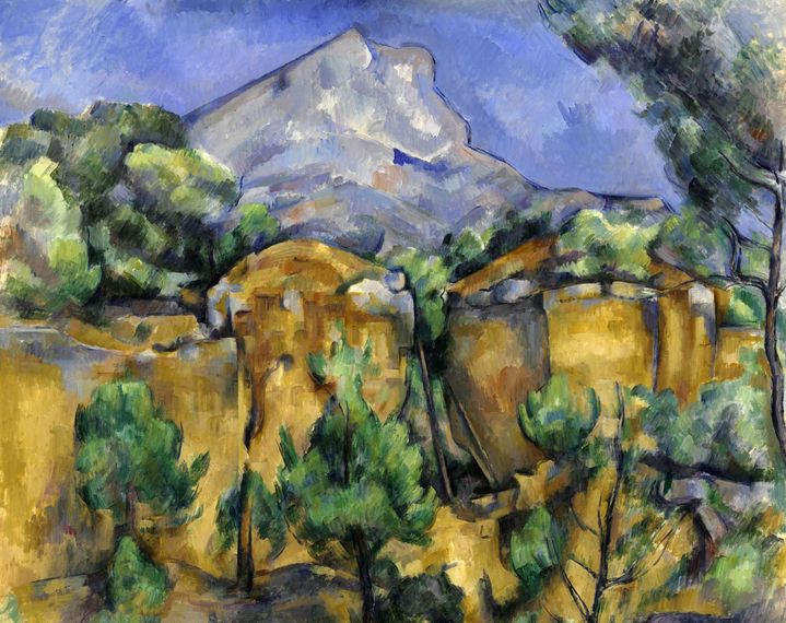 Paul Cézanne, La Montagne Sainte-Victoire vue des carrières de Bibémus,1898-1900, Baltimore Museum of Art : The Cone Collection, formed by Dr. Claribel and miss Etta Cone of Baltimore, Maryland (© The Baltimore Museum of Art/Photography By : Mitro Hood)