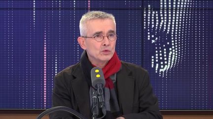 Yves Verrier, secrétaire général de Force Ouvière, invité du "8h30 franceinfo", lundi 30 décembre 2019.&nbsp; (FRANCEINFO / RADIOFRANCE)