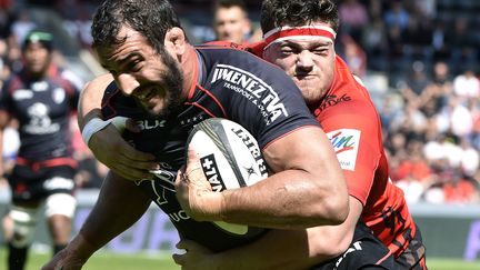 Yoann Mastri pris par Antoine Tichit (PASCAL PAVANI / AFP)