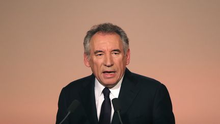 Le président du MoDem, François Bayrou, le 22 février 2017 à Paris. (JACQUES DEMARTHON / AFP)