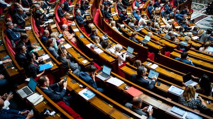 L'Assemblée nationale, le 26 juillet 2022, lors d'une séance de questions au gouvernement, à Paris. (Xose Bouzas / Hans Lucas / AFP)