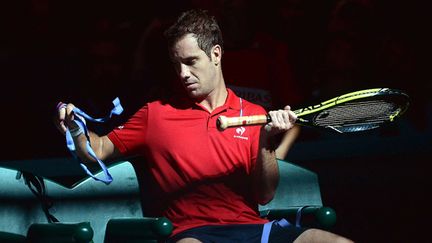 &nbsp; (Richard Gasquet s'est incliné en deux sets face à l'Espagnol Bautista. © Maxppp)