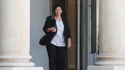 La ministre de l'Enseignement supérieur, de la Recherche et de l'Innovation Frédérique Vidal, le 30 avril 2019 à la sortie de l'Elysée, à Paris.&nbsp; (LUDOVIC MARIN / AFP)