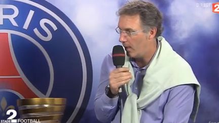 Laurent Blanc (PSG), en duplex pendant Stade 2