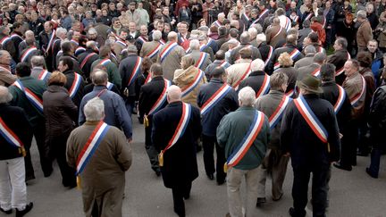 Des maires de 72 communes de France (illustration). (JEFF PACHOUD / AFP)