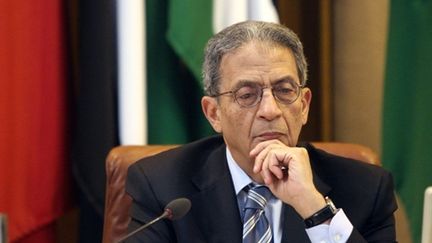 Amr Moussa, lors d'une réunion de la Ligue Arabe, au Caire, le 2/3/2011 (AFP)