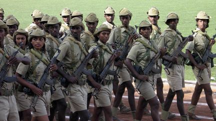 Défilé de jeunes soldats erythréens à Asmara, le 24 mai 2007. (Photo Reuters/Jack Kimball)