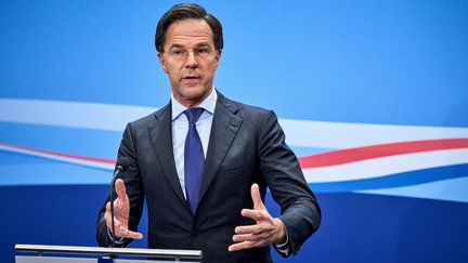 Le Premier ministre néerlandais Mark Rutte, à La Hague, le 11 février 2022. (PHIL NIJHUIS / ANP / AFP)