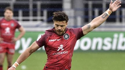 Romain Ntamack lors du quart de finale de la Champions Cup contre l'ASM Clermont, le 11 avril 2021.&nbsp; (THIERRY ZOCCOLAN / AFP)