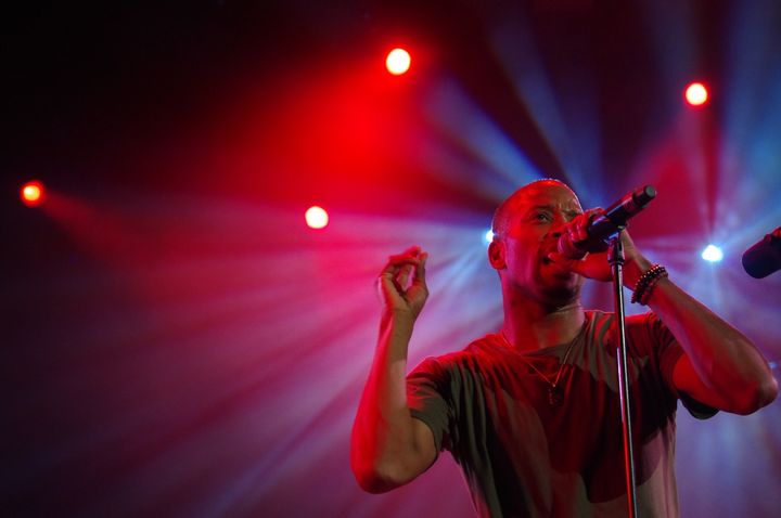 Troy Andrews lâche parfois son trombone et sa trompette pour rapper !
 (Adrien Pittore)