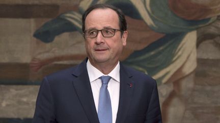 Fran&ccedil;ois Hollande &agrave; l'Elys&eacute;e lors du sommet franco-espagnol, le 1er d&eacute;cembre 2014. (LIONEL BONAVENTURE / AFP)