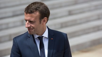 Emmanuel Macron, le 7 juin 2017 à l'Elysée (CEDRIC BUFKENS/WOSTOK PRESS / MAXPPP)