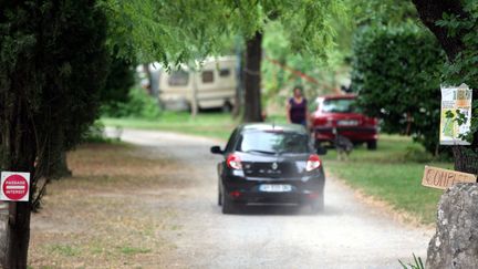 L'entrée du camping de&nbsp;Saint-Alban-Auriolles (Ardèche), où la&nbsp;fillette a été violée dans la nuit du 8 au 9 août 2016. (MAXPPP)