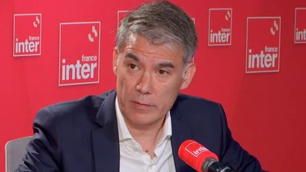 Le Premier secrétaire du PS Olivier Faure lundi 23 mai sur France Inter. (FRANCEINTER / RADIO FRANCE)