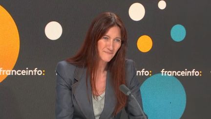 Pascale Socquet, directrice générale de Prisma Media, le 1er mai 2024 sur franceinfo. (FRANCEINFO / RADIO FRANCE)