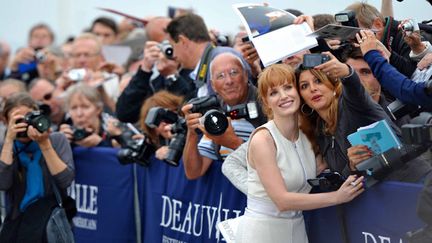 &nbsp; (A Deauville, le cinéma américain et français réconciliés avec l'actrice Jessica Chastain © MaxPPP)