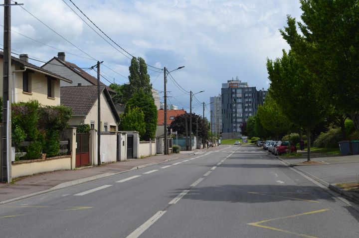 A Tremblay-en-France, la ville est divisée entre&nbsp;les&nbsp;zones pavillonnaires et les quartiers composés d'immeubles. (CAMILLE ADAOUST / FRANCEINFO)