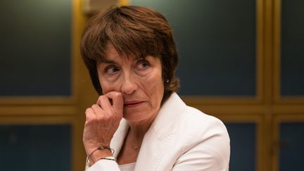 Marie-Pierre de la Gontrie fait partie de la commission d'enquête sénatoriale qui a auditionné Alexandre Benalla mercredi&nbsp; (AURELIEN MORISSARD / MAXPPP)