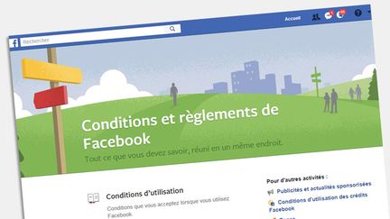 Conditions générales d'utilisation de Facebook. (CAPTURE D'ÉCRAN)