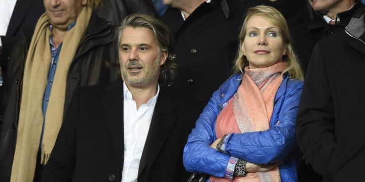 Vincent Labrune, le président de l'OM, a côté de la propriétaire, Margarita Louis-Dreyfus