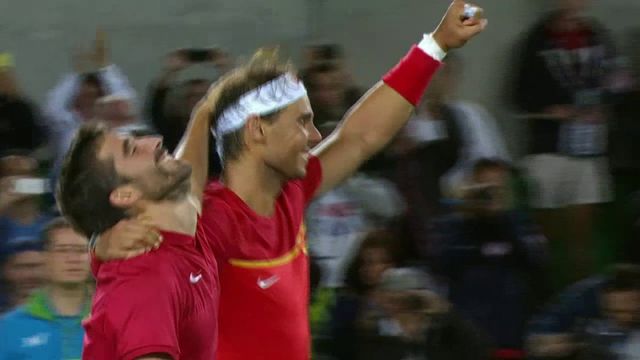 VIDEO. JO 2016/tennis : Rafael Nadal et Marc Lopez remportent l'or en double