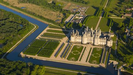 Le domaine de Chambord, son château Renaissance et ses jardins français et le Canbal de Cosson, le 6 juin 2021. (ONLY FRANCE)