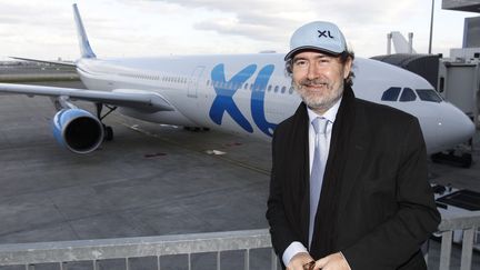 Laurent Magnin, le PDG de XL Airways, le 30 novembre 2012, à Toulouse (Haute-Garonne). (MAXPPP)