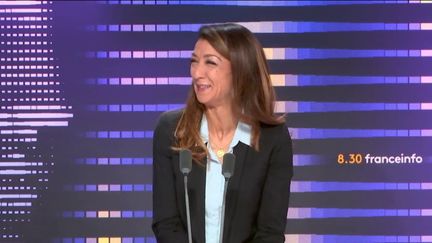 Sabrina Agresti-Roubache, secrétaire d'Etat chargée de la Ville, sur franceinfo, lundi 28 août 2023. (RADIOFRANCE / FRANCEINFO)