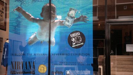 Exposition sur le groupe Nirvana pour les 20 ans de la sortie de l'album "Nevermind" à Londres, le 18 septembre 2011. (MAXPPP)