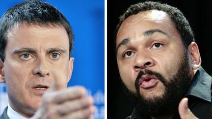 Manuel Valls et Dieudonné
 (FRANCOIS GUILLOT GEORGES GOBET / AFP)