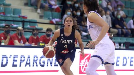 Marine Fauthoux contre l'Italie en match amical à Mulhouse, le 1er juin. (DAREK SZUSTER / MAXPPP)