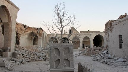 Le musée de mosaïques de Maarat al-Noomane, en Syrie, détruit par un bombardement de l'armée réguilère
 (STRINGER / ANADOLU AGENCY)