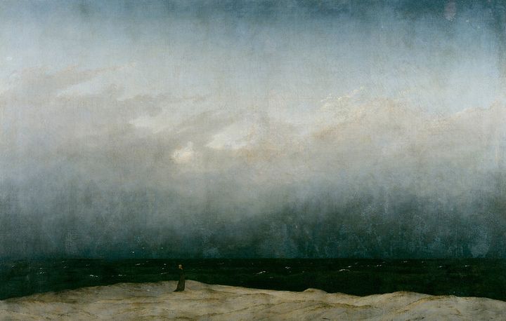 "Le moine au bord de la mer" de&nbsp;Caspar David Friedrich (Alte Nationalgalerie, Berlin (Allemagne))