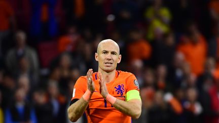 Arjen Robben lors du match Pays Bas-Suède. (EMMANUEL DUNAND / AFP)