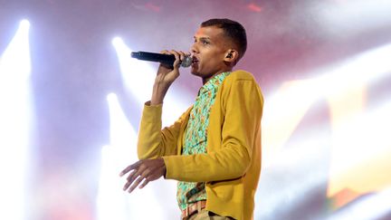 Stromae, prix de la chanson de l'année de la Sacem, pour "Formidable" (ici à Saint-Denis le 28 septembre 2013)
 (Pierre Andrieu / AFP)