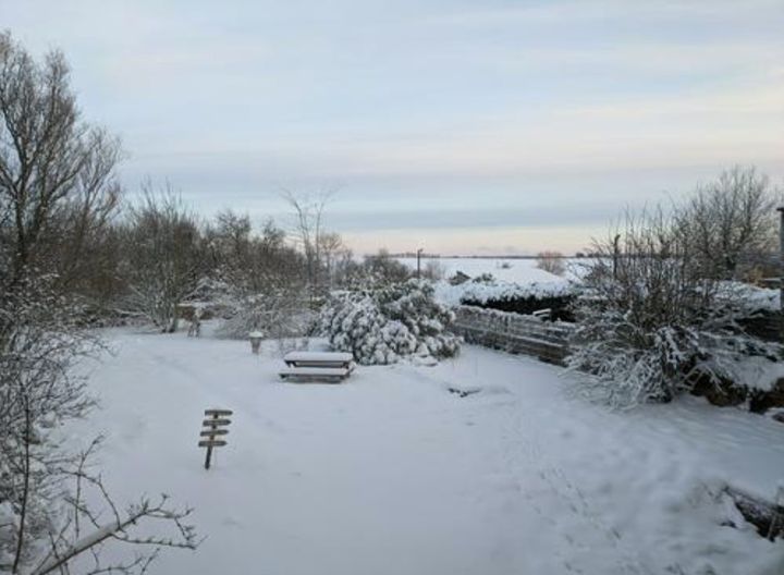 Paysage de la campagne mosellane, le 15 janvier 2021. (Une internaute à franceinfo)